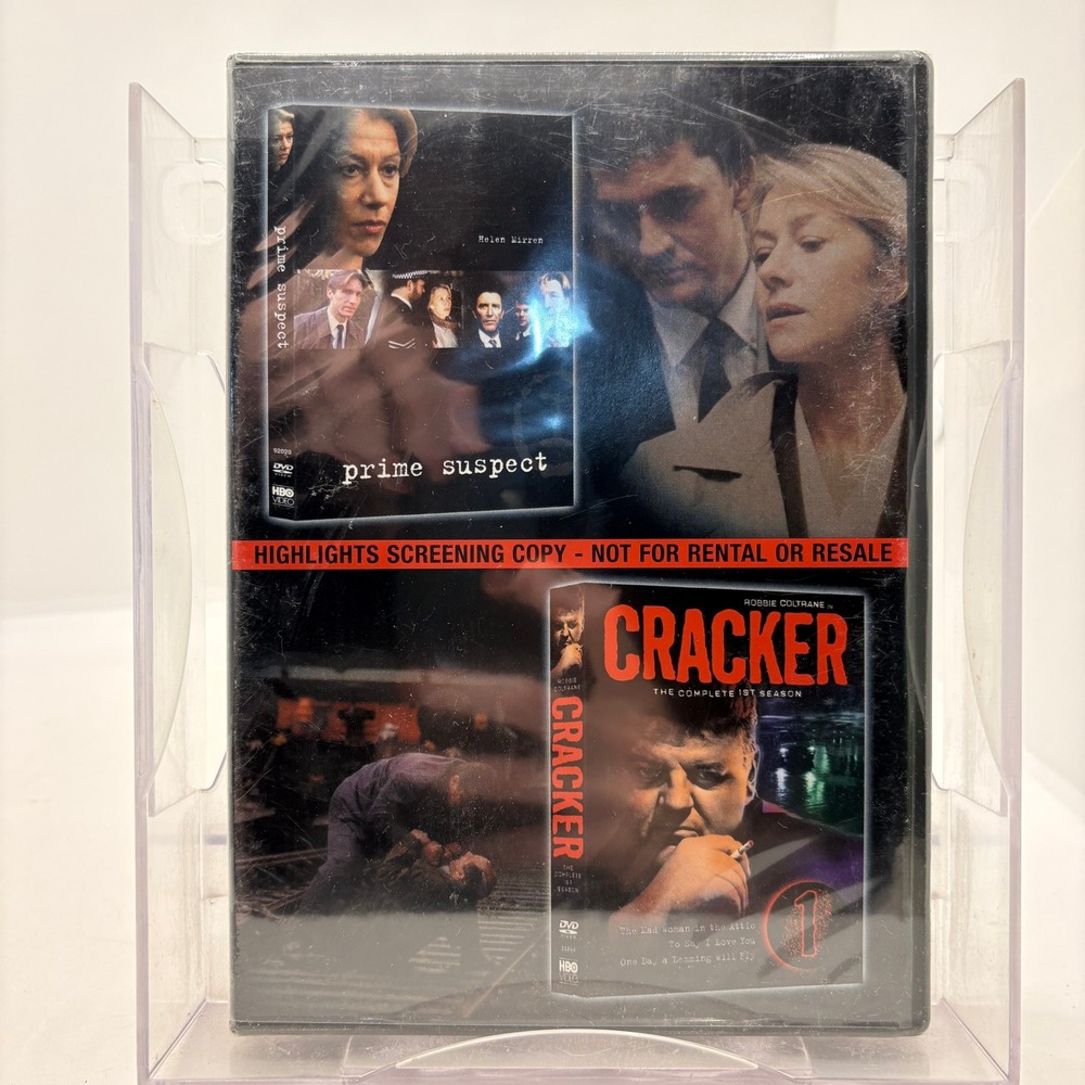 Prime Suspect & Cracker Complete 1st Season DVD Highlights Screening Copy 2003
